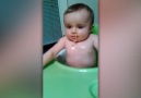 Funny Baby Gets Spaghetti Stuck To Face