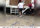 Funny Videos - Stomping a heart made of cans Facebook