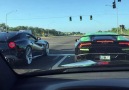 F12 vs Huracan with a GTR joining in