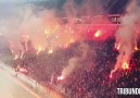 Galatasaray tribünleri alev alev