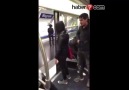 Genç kızı metrodan aşağı attılar
