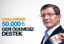 Gençlerimize 50 bin TL geri ödemesiz destek