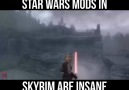 Getting in the Star Wars spirit with these Skyrim mods...