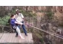 Girl Does INSANE Bungee Jump!