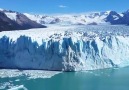 Glaciers collapsing in Patagonia Argentina