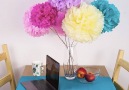 Gorgeous giant tissue paper flowers.bit.ly2bODQ1B
