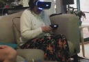 Gran did NOT enjoy her new VR headset