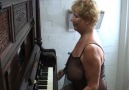 Granny plays the piano.......