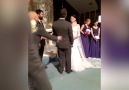 Groom pranks his beautiful wife after the first kissvia JukinVideo