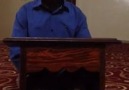 Güney Afrika'da bir kardeşimiz ilahi okuyor