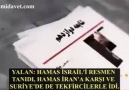Hamas İsraili tanıdı yalanı