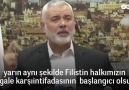 HAMAS lideri İsmail Heniyyeden İntifada Çağrısı