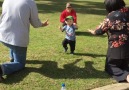 Happy babies are excited to take a walk many of them for the first time ever!