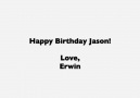 Happy Birthday Jason