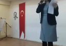 Havva GULBEY öğretmenimiz ve muhteşem şiiri...