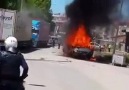 HDP aracının yakılmasını seyreden polis memurlarının, aralarında geçen konuşmalar!
