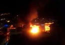 HDP office in Alanya on fire
