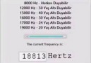 15.000 hertz üstünü duymuyorsanız doktora gidin....