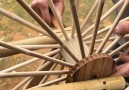 His talented man made from bamboo