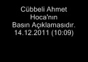 Hocamızın son açıklaması (Mutlaka Paylaşın) 14.12.2011 ...