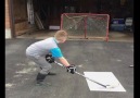 Hockey Kid Misses Goal And Shatters Window