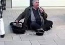 Homeless man from Germany singing , Hello - Lionel Richie!
