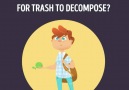 How long does it take for trash to decompose
