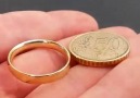 How my dad make a ring out of an cent for mom