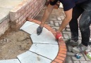 How to build a curved brick step.Credit stu crompton - goo.glFWWKrz