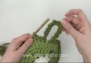 How to crochet a strap to a pot holder.