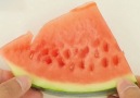 How to cut watermelon to remove the pips easily.