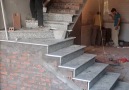 How to Install Granite Stone Flooring For Stairs.Credit Mixer Construction