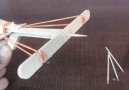 How to make a Mini Crossbow with Popsicle Stick Via goo.gltNN7yU