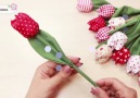 How to make tulips of fabricBy NataliDoma DIY Tutorials