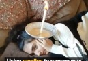 How to remove wax out of your ear with a candle. . . Credit storyful