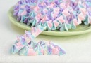 Hydrangea Meringue Cookies