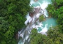 Impresionante Cascada de Tamul desde el aire Huasteca Potosina. Helivant