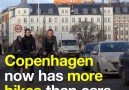 In Copenhagen bikes now outnumber cars. Read more