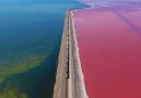 Incredible aerial view from Great Salt Lake Utah.