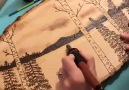 Incredible drawing on wood by The Adorned Fox​
