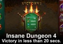 INSANE!!!! Beating Insane Dungeon 4-8 in less than 20 seconds!!