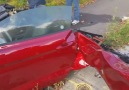 Intense Mustang Crash