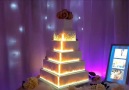 Interactive Projector Wedding Cake is the best cakeCredit Angie Scott Cakes