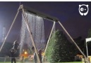 Interactive Waterfall Swings