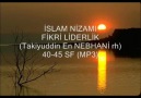 İSLAM NİZAMI- FİKRİ LİDERLİK- 40-45