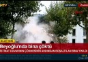 İstanbul Beyoğludaki bina canlı yayında böyle çöktü