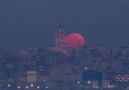 İstanbulda mavi kanlı ay manzarası blue blood moon IntagramGeziminist