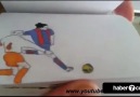 İşte yetenek budur. Kağıttan karelerle Ronaldinho ve futbol!