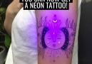 Its almost like a glow in the dark tattoo