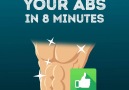 Just 8 minutes a day and shortly your abs will be made of steel. goo.glf4Wzeh